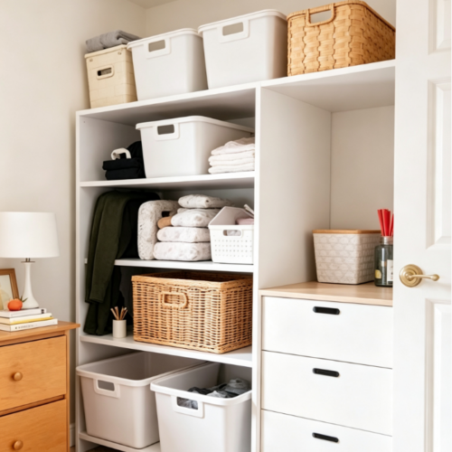 Comprehensive home storage reorganization