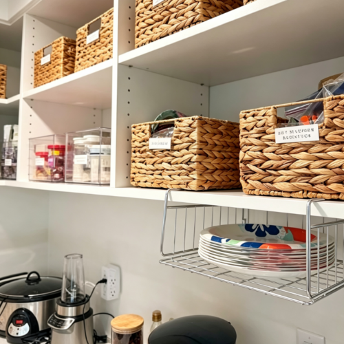Organization of kitchen and household supplies